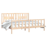 Cadre de lit sans matelas bois massif de pin 200x200 cm