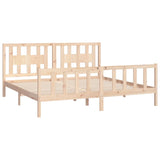 Cadre de lit sans matelas bois massif de pin 200x200 cm