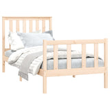 Bed frame without mattress 100x200 cm solid pine wood