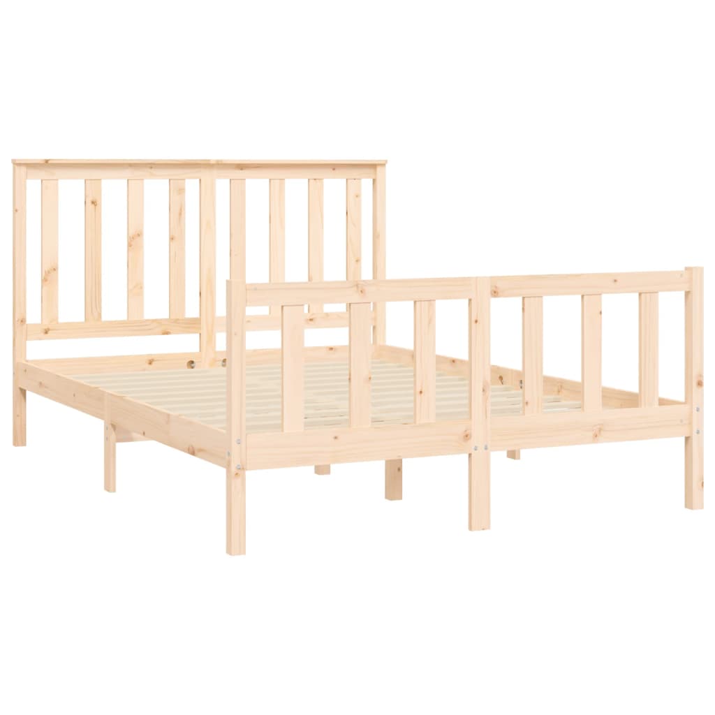 Cadre de lit sans matelas 120x200 cm bois de pin massif