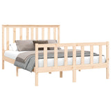 Cadre de lit sans matelas 140x200 cm bois massif de pin