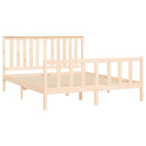 Cadre de lit sans matelas 150x200 cm bois massif de pin