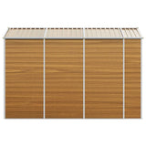 Abri de jardin marron clair 191x300x198 cm acier galvanisé