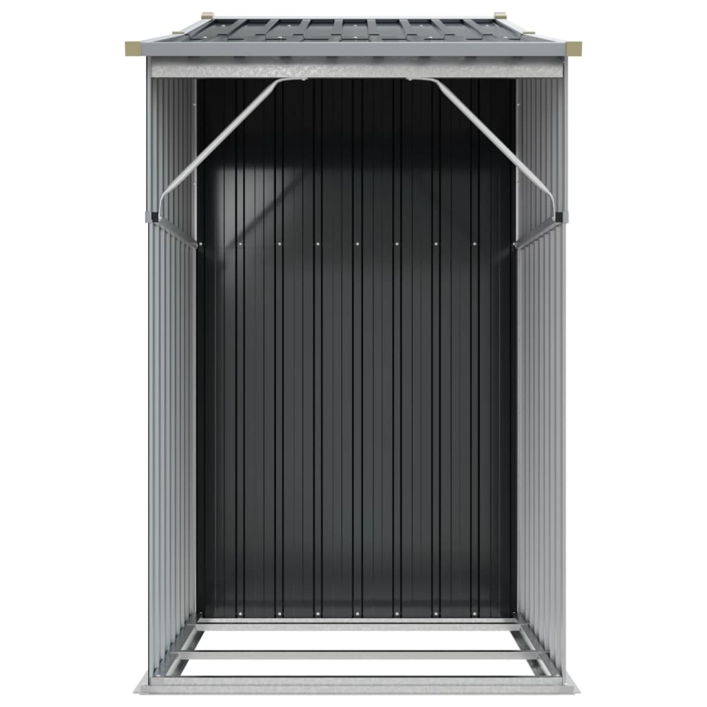 Abri de jardin anthracite 277x93x179 cm acier galvanisé