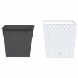 White removable planter and interior 21/32 L PP rattan