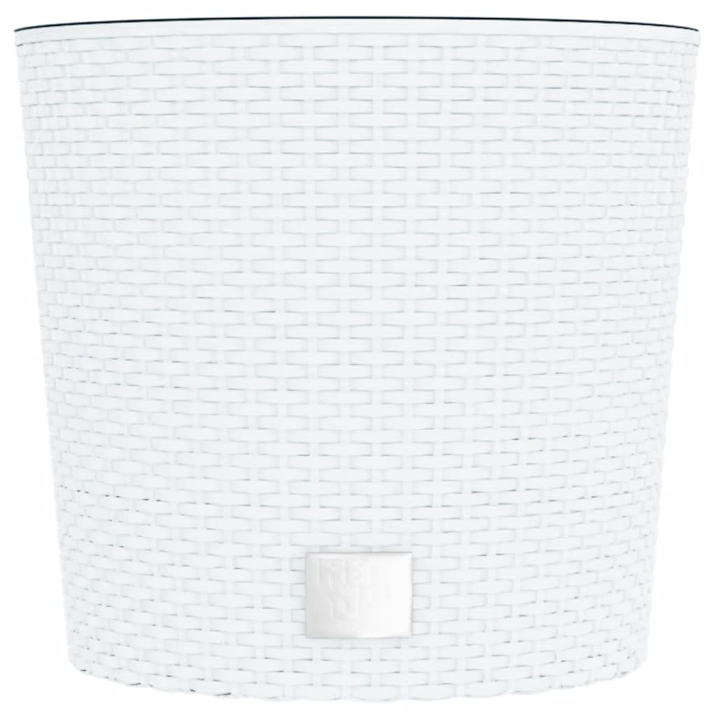 White removable planter and interior 15/15.3 L PP rattan