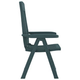 Chaises inclinables de jardin lot de 2 vert PP