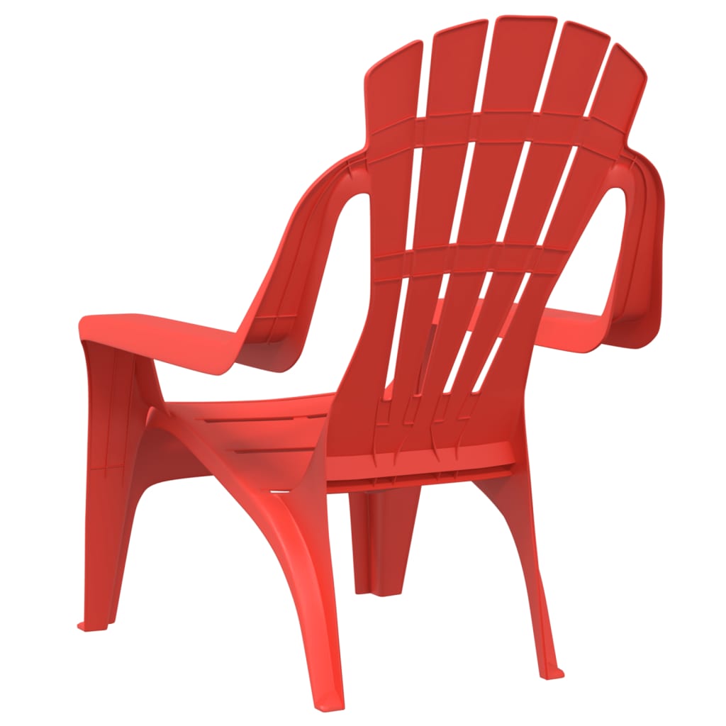 Chaises de jardin pour enfants lot de 2 rouge 37x34x44 cm PP