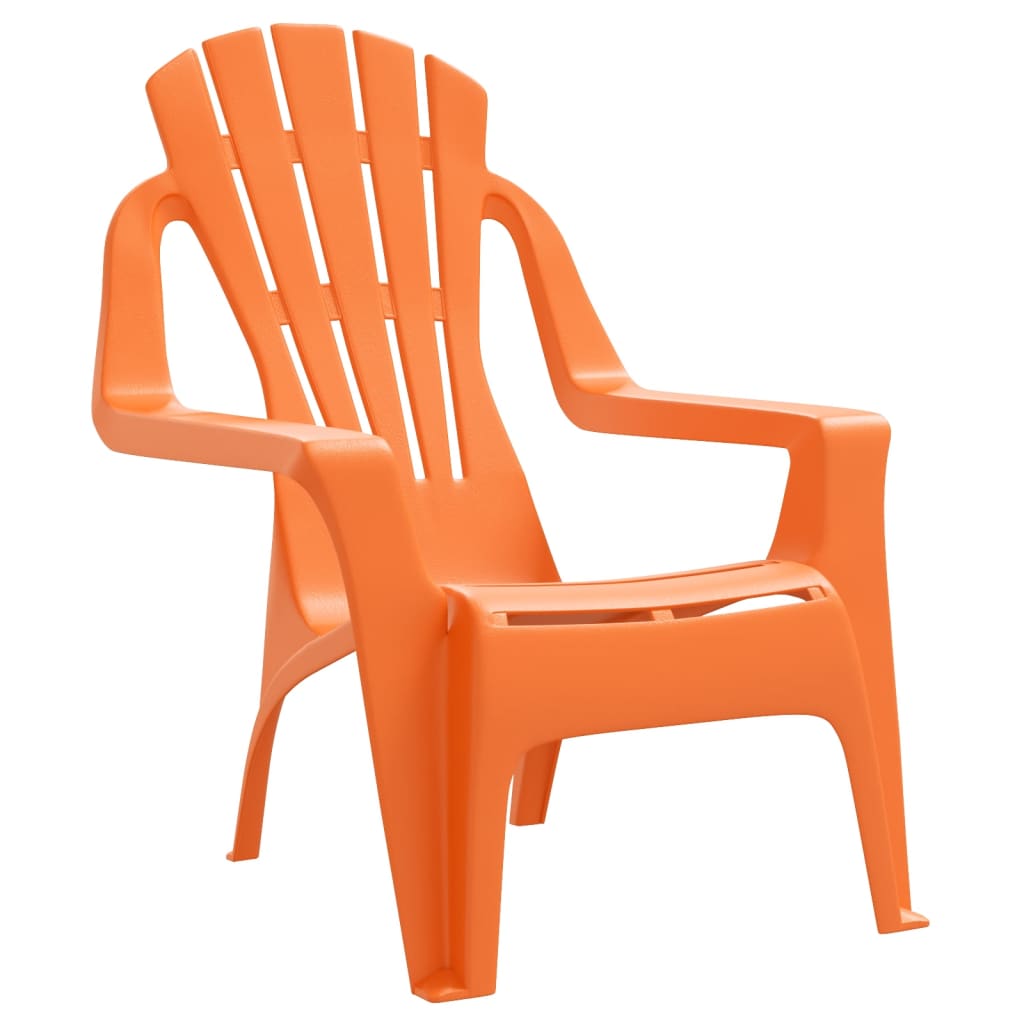 Chaises de jardin pour enfants lot de 2 orange 37x34x44 cm PP