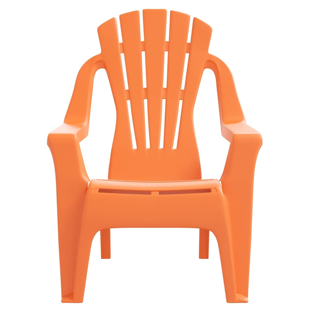 Chaises de jardin pour enfants lot de 2 orange 37x34x44 cm PP