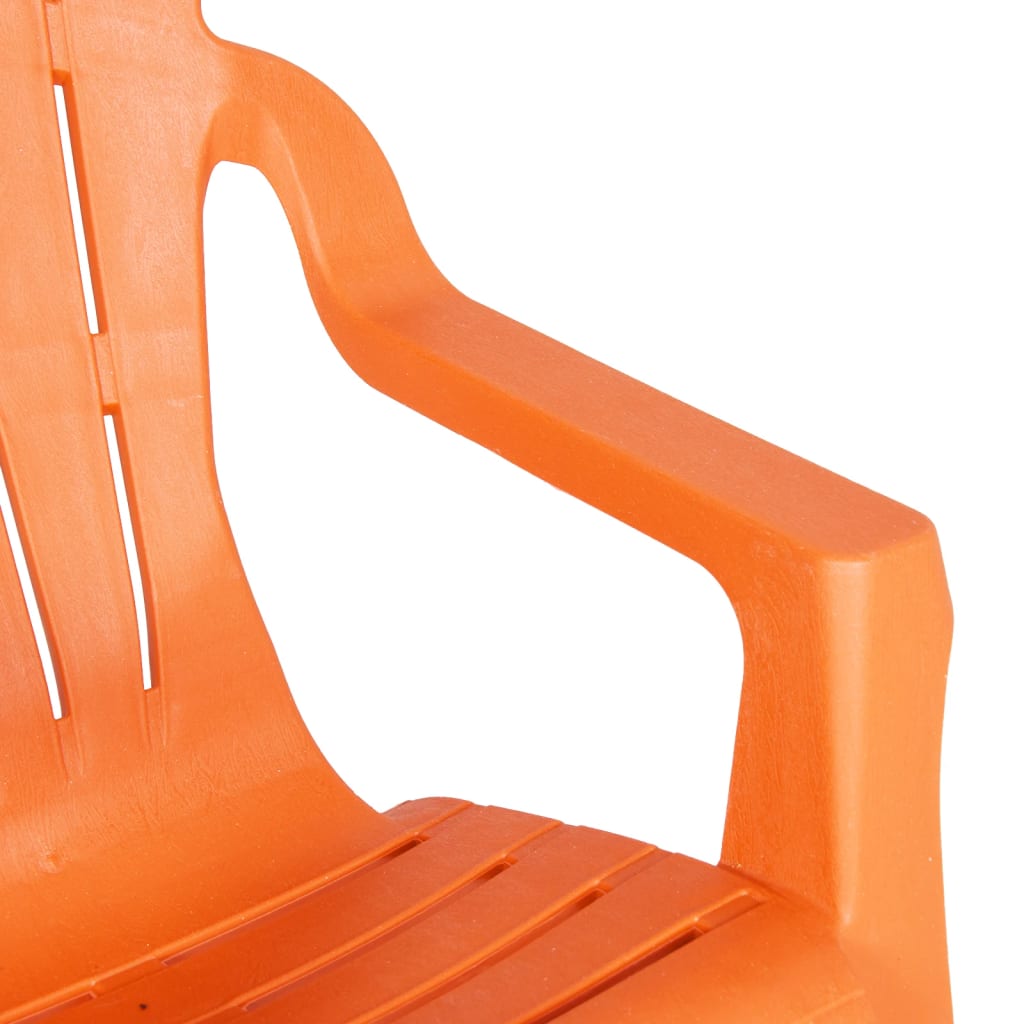 Chaises de jardin pour enfants lot de 2 orange 37x34x44 cm PP