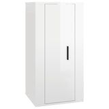 Ensemble de meubles TV 6 pcs Blanc brillant Bois d'ingénierie