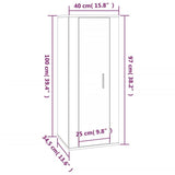 Ensemble de meubles TV 2 pcs Chêne fumé Bois d'ingénierie