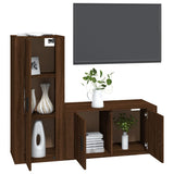 Ensemble de meubles TV 2 pcs Chêne marron Bois d'ingénierie