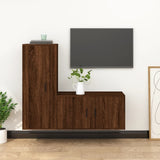 Ensemble de meubles TV 2 pcs Chêne marron Bois d'ingénierie