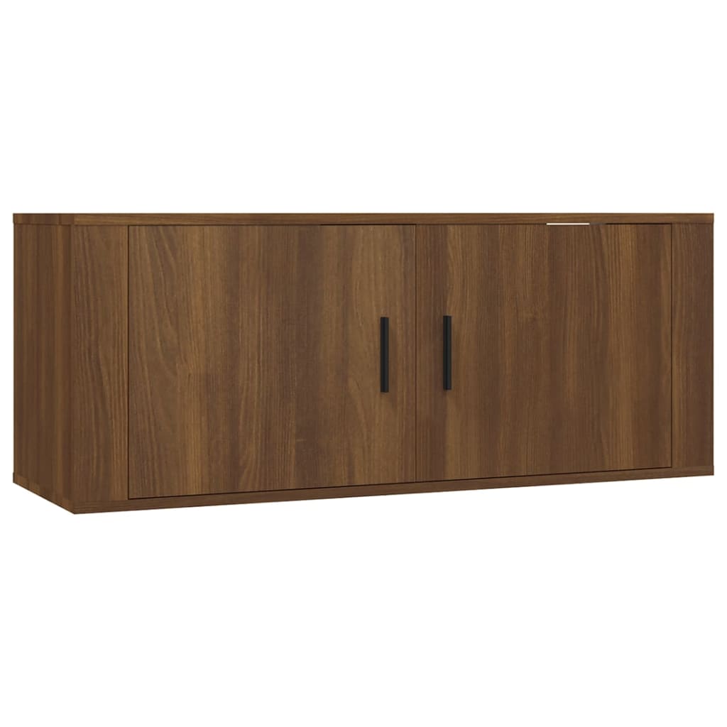 Ensemble de meubles TV 2 pcs Chêne marron Bois d'ingénierie