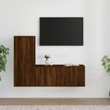 Ensemble de meubles TV 2 pcs Chêne marron Bois d'ingénierie