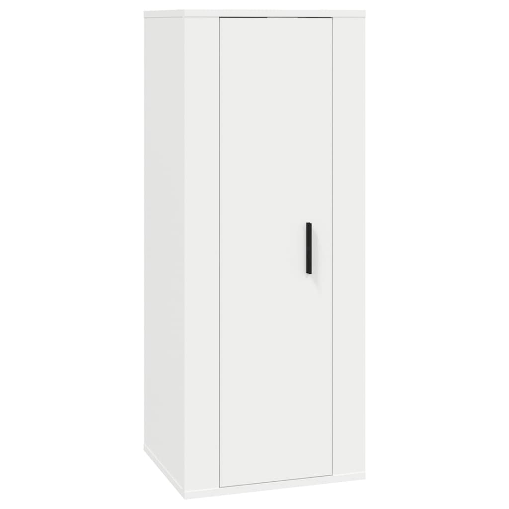 Ensemble de meubles TV 3 pcs Blanc Bois d'ingénierie