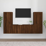 Ensemble de meubles TV 3 pcs Chêne marron Bois d'ingénierie