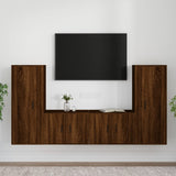 Ensemble de meubles TV 4 pcs Chêne marron Bois d'ingénierie