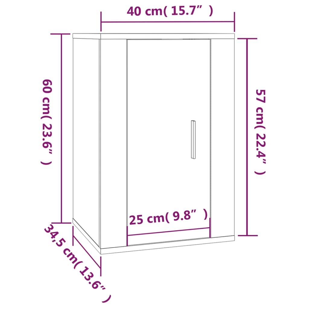 Ensemble de meubles TV 5 pcs Noir Bois d'ingénierie