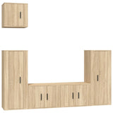 Ensemble de meubles TV 5 pcs Chêne sonoma Bois d'ingénierie