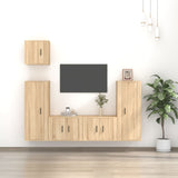 Ensemble de meubles TV 5 pcs Chêne sonoma Bois d'ingénierie