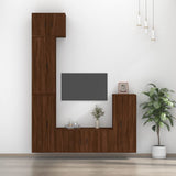 Ensemble de meubles TV 5 pcs Chêne marron Bois d'ingénierie