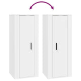 Ensemble de meubles TV 5 pcs Blanc Bois d'ingénierie