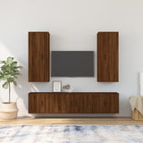 Ensemble de meubles TV 5 pcs Chêne marron Bois d'ingénierie