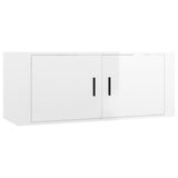 Ensemble de meubles TV 6 pcs Blanc brillant Bois d'ingénierie