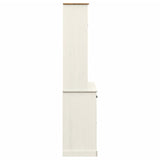 Buffet haut VIGO blanc 78x40x175 cm bois massif de pin