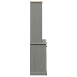 Buffet haut VIGO gris 78x40x175 cm bois massif de pin