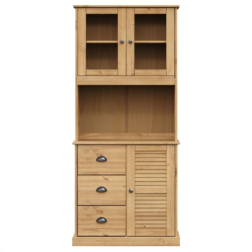 Buffet haut VIGO 78x40x175 cm bois massif de pin