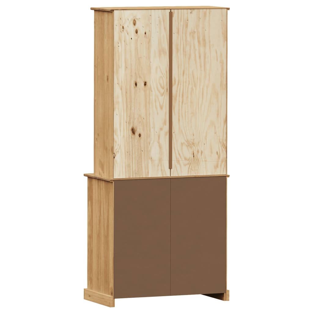 Buffet haut VIGO 78x40x175 cm bois massif de pin