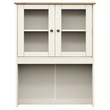 Buffet haut VIGO blanc 78x40x175 cm bois massif de pin