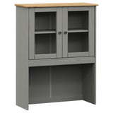 Buffet haut VIGO gris 78x40x175 cm bois massif de pin