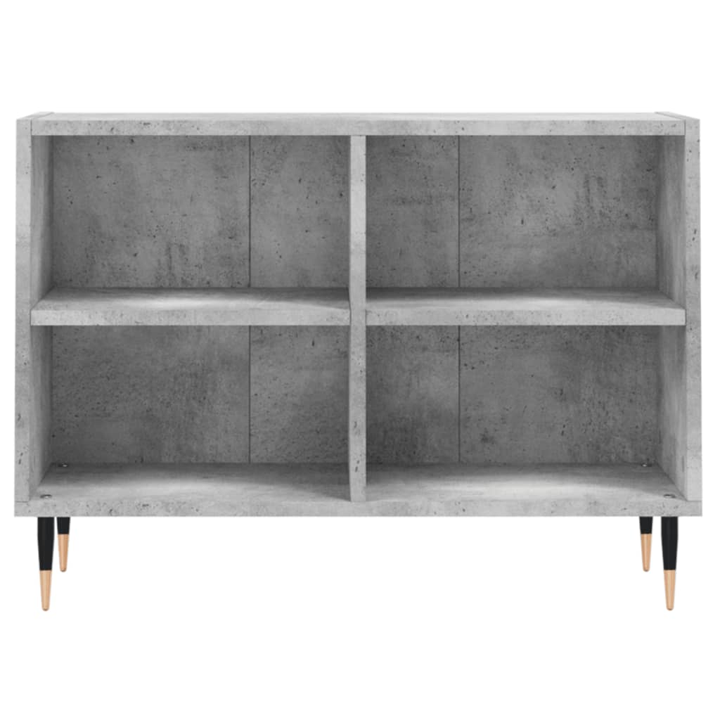 Meuble TV gris béton 69,5x30x50 cm bois d'ingénierie