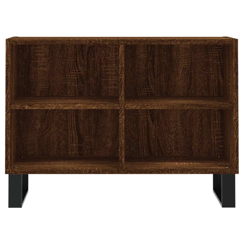 Meuble TV chêne marron 69,5 x 30 x 50 cm bois d'ingénierie