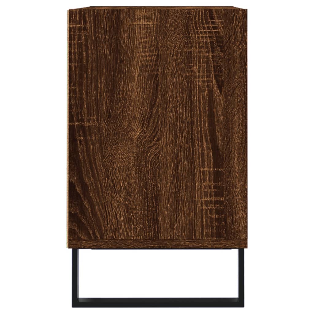 Meuble TV chêne marron 69,5 x 30 x 50 cm bois d'ingénierie