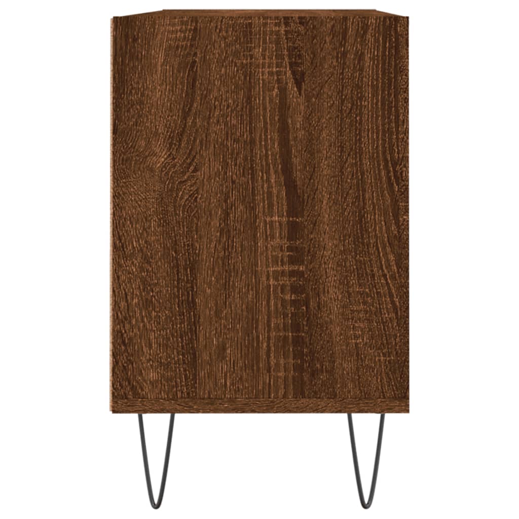 Meuble TV chêne marron 103,5x30x50 cm bois d'ingénierie