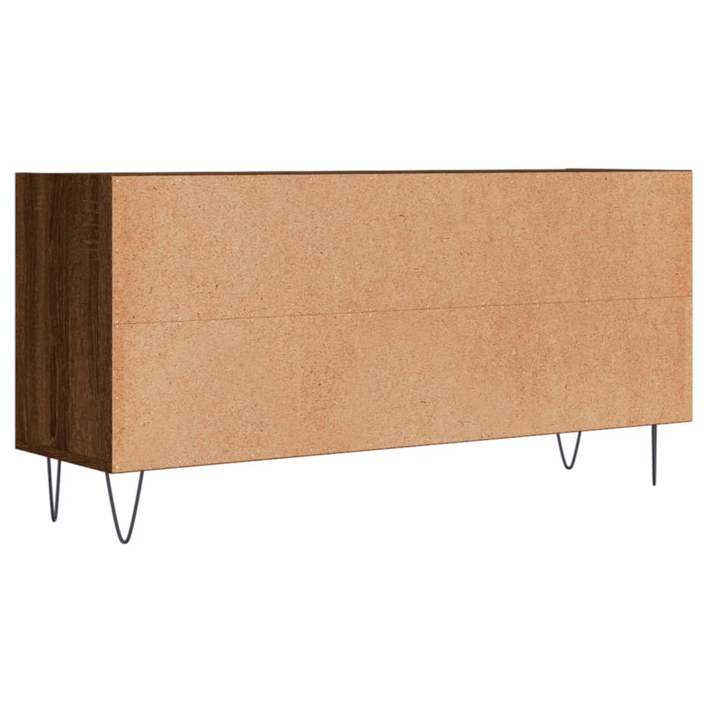 Meuble TV chêne marron 103,5x30x50 cm bois d'ingénierie