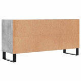 Meuble TV gris béton 103,5x30x50 cm bois d'ingénierie