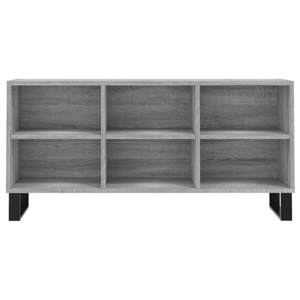 Meuble TV sonoma gris 103,5x30x50 cm bois d'ingénierie