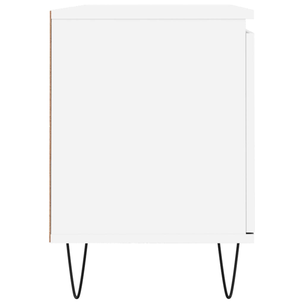 Meuble TV blanc 104x35x50 cm bois d'ingénierie