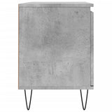 Meuble TV gris béton 104x35x50 cm bois d'ingénierie