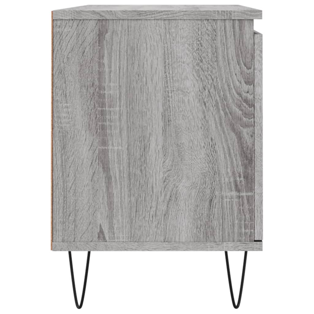 Meuble TV sonoma gris 104x35x50 cm bois d'ingénierie