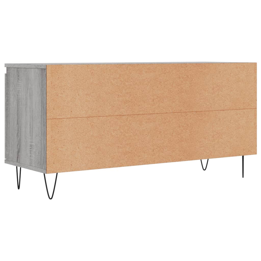 Meuble TV sonoma gris 104x35x50 cm bois d'ingénierie