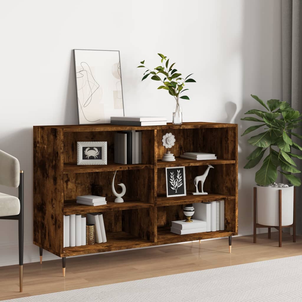 Smoked oak sideboard 103.5x35x70 cm engineered wood