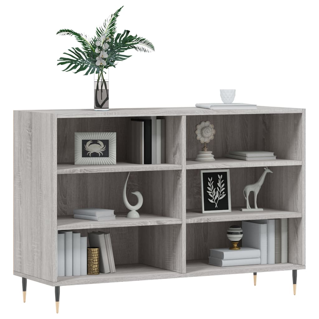 Sonoma gray sideboard 103.5x35x70 cm engineered wood